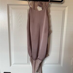 Abercrombie Mauve Satin Top